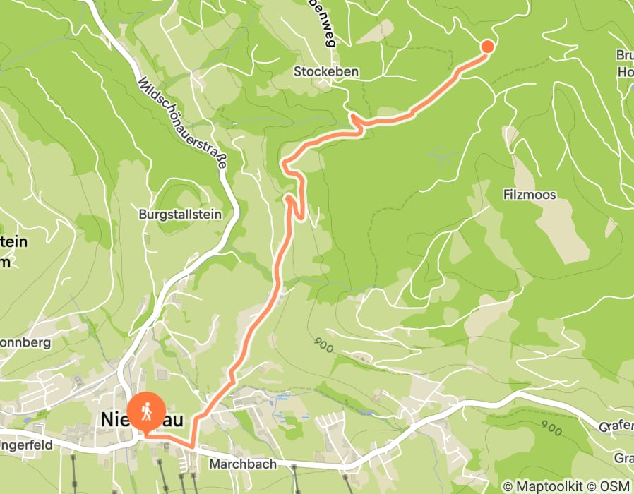 Karte der Tour