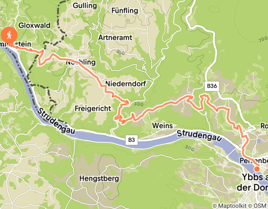 Karte der Tour