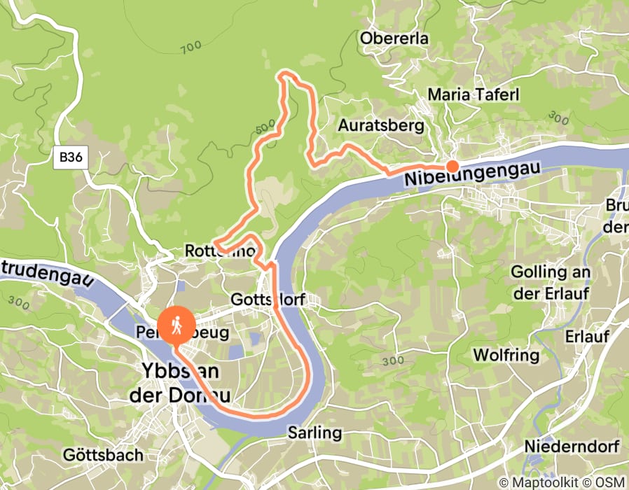 Karte der Tour