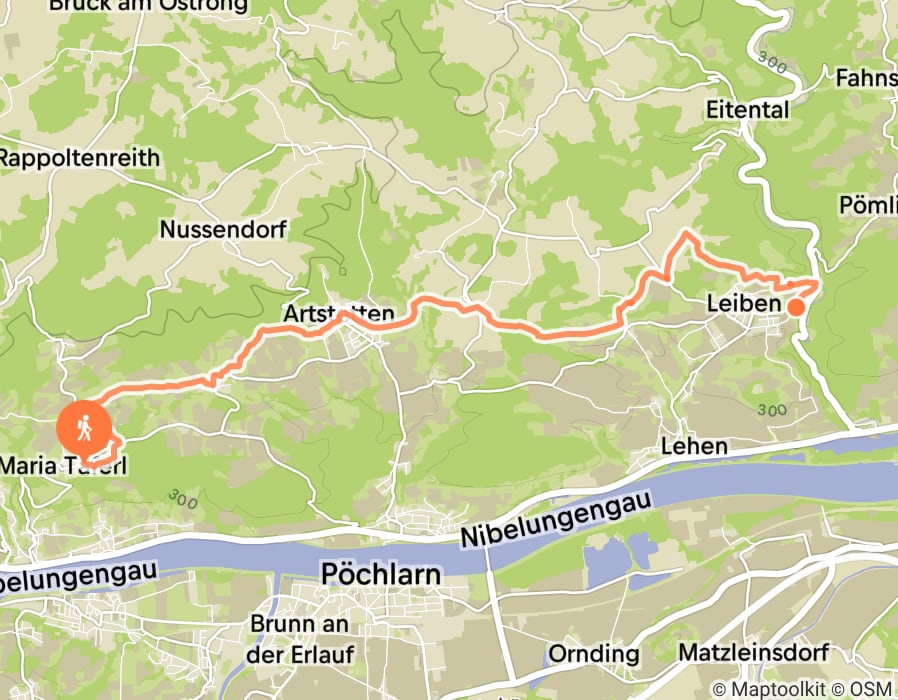 Karte der Tour
