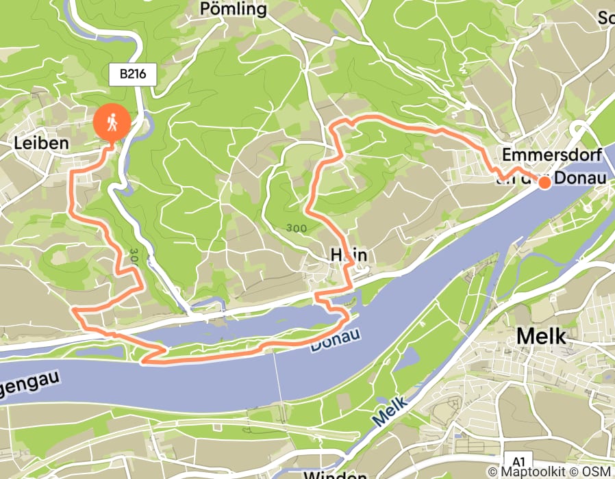 Karte der Tour