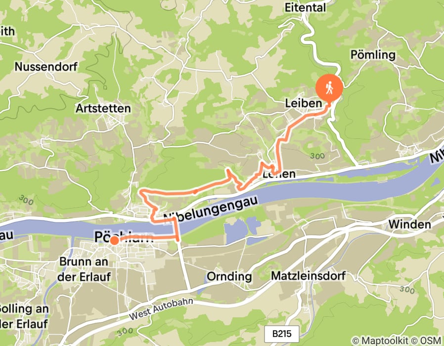 Karte der Tour