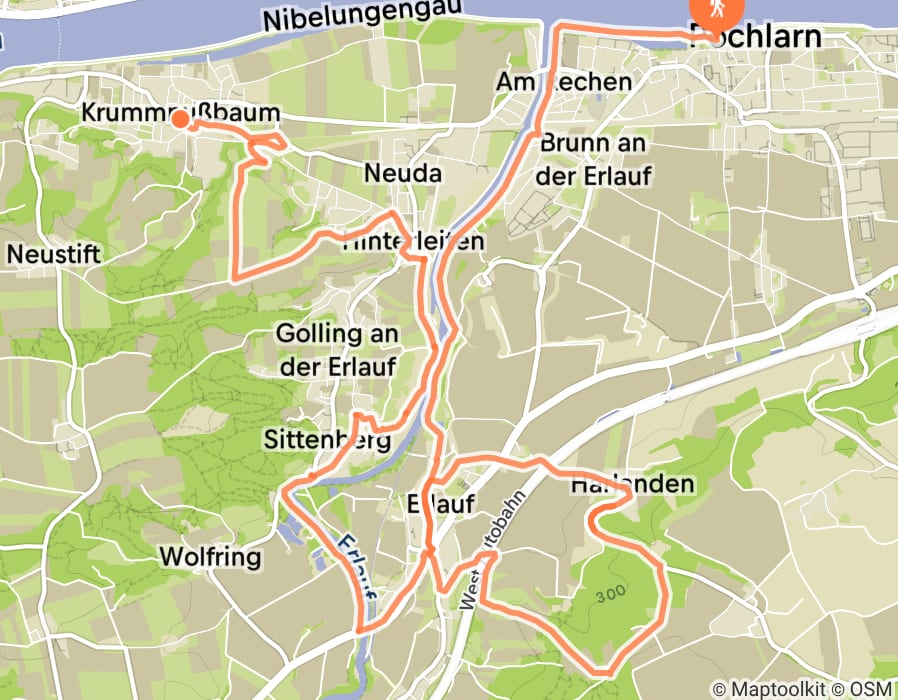 Karte der Tour