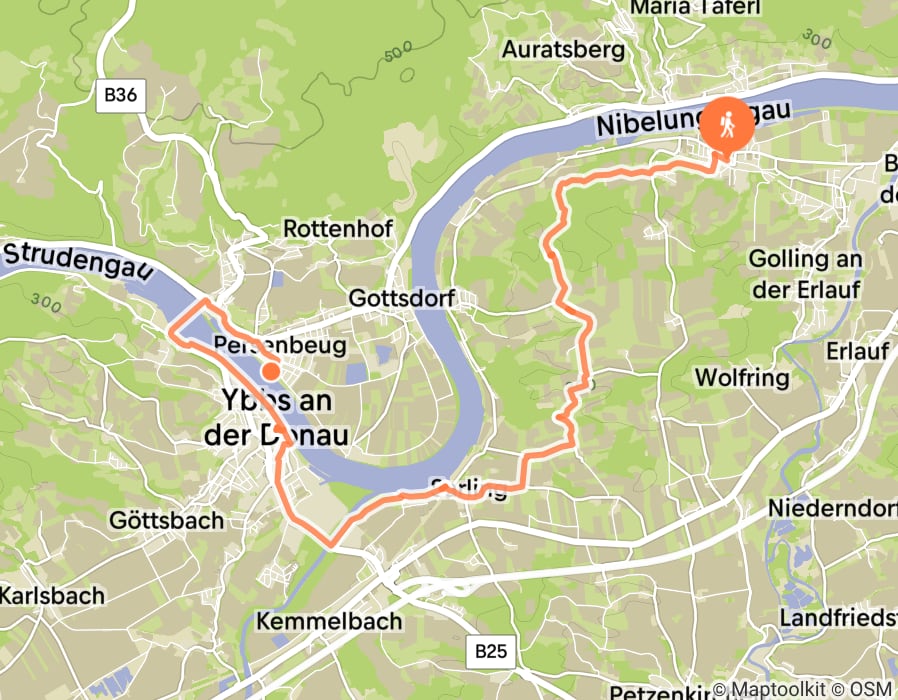 Karte der Tour