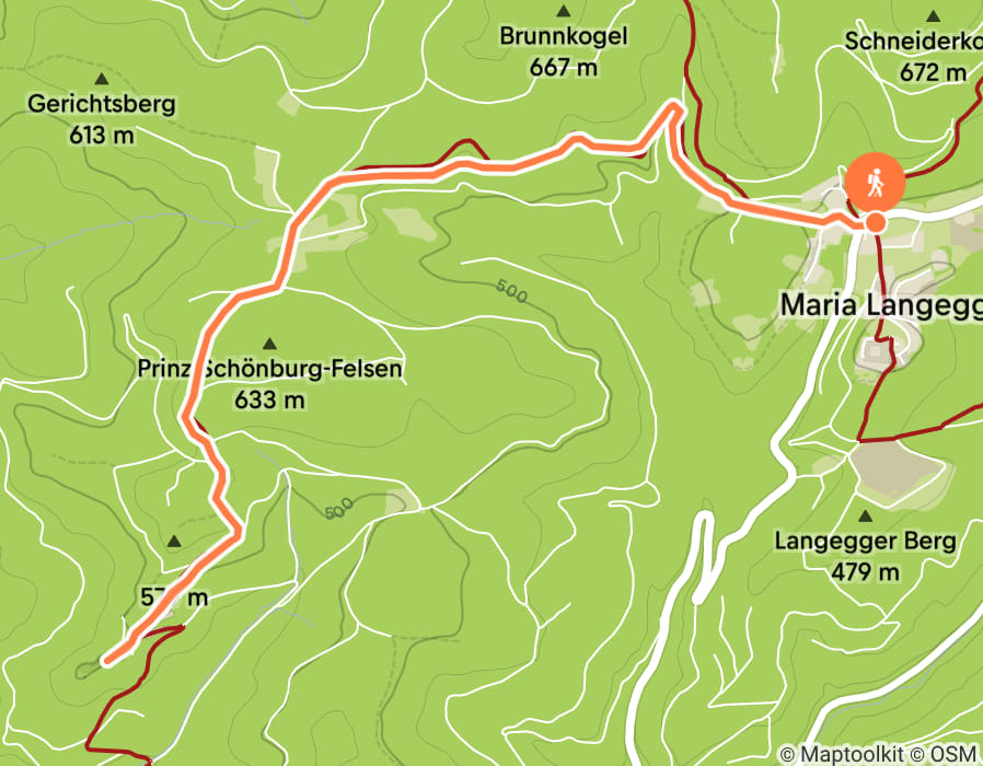 Karte der Tour