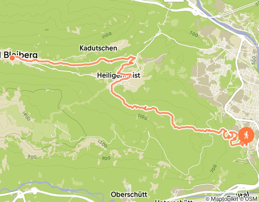 Karte der Tour