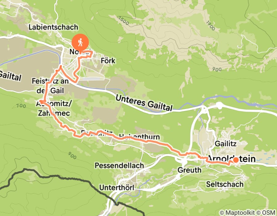 Karte der Tour