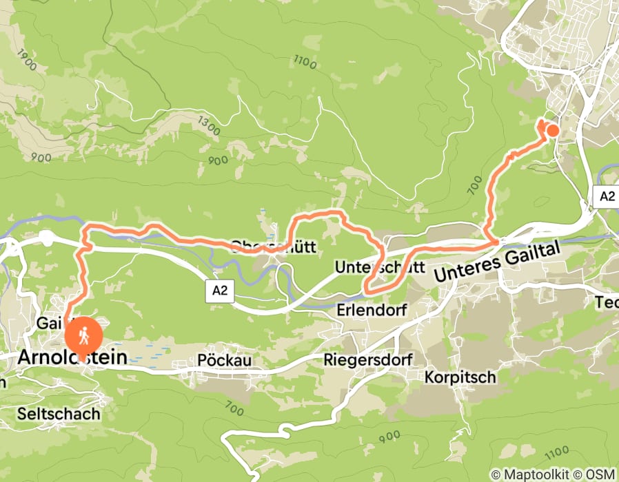Karte der Tour