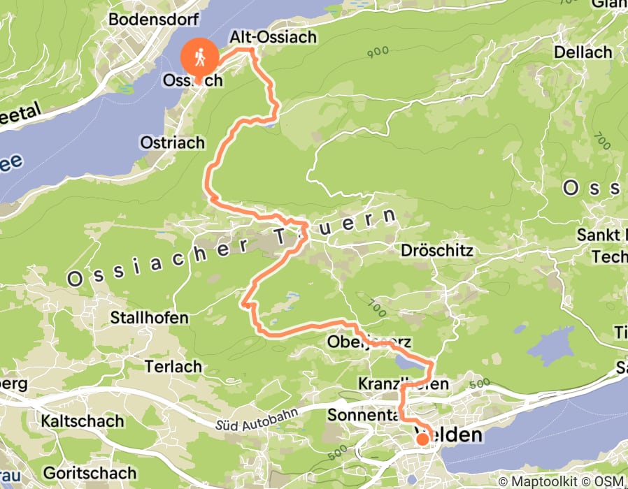 Karte der Tour