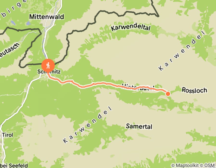 Karte der Tour