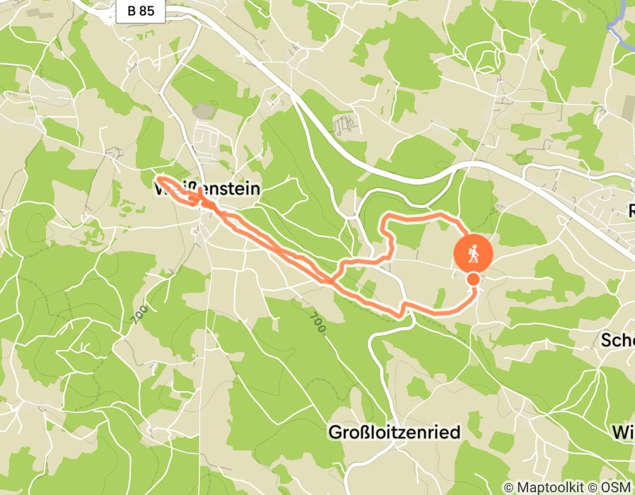 Karte der Tour