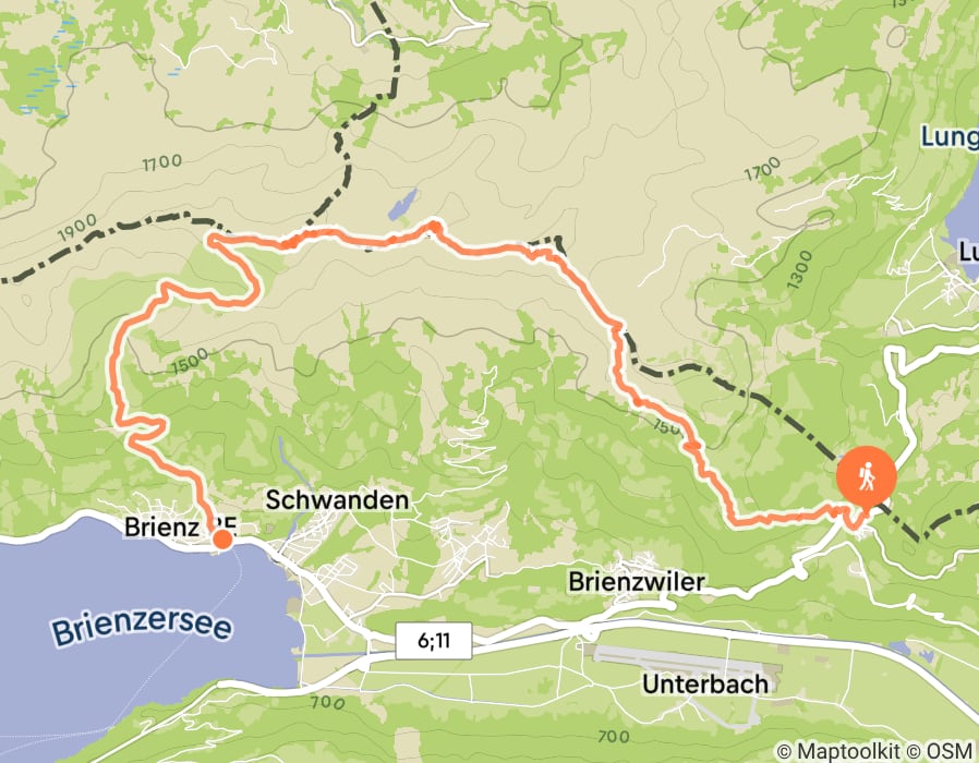 Karte der Tour