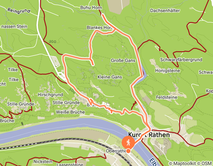 Karte der Tour