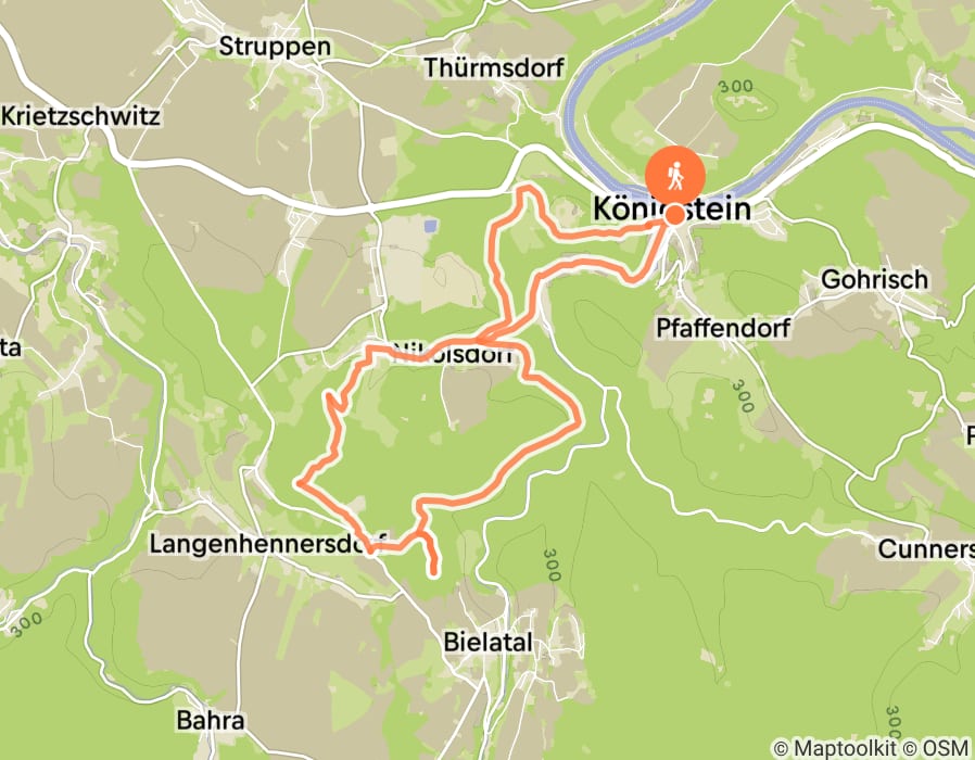 Karte der Tour