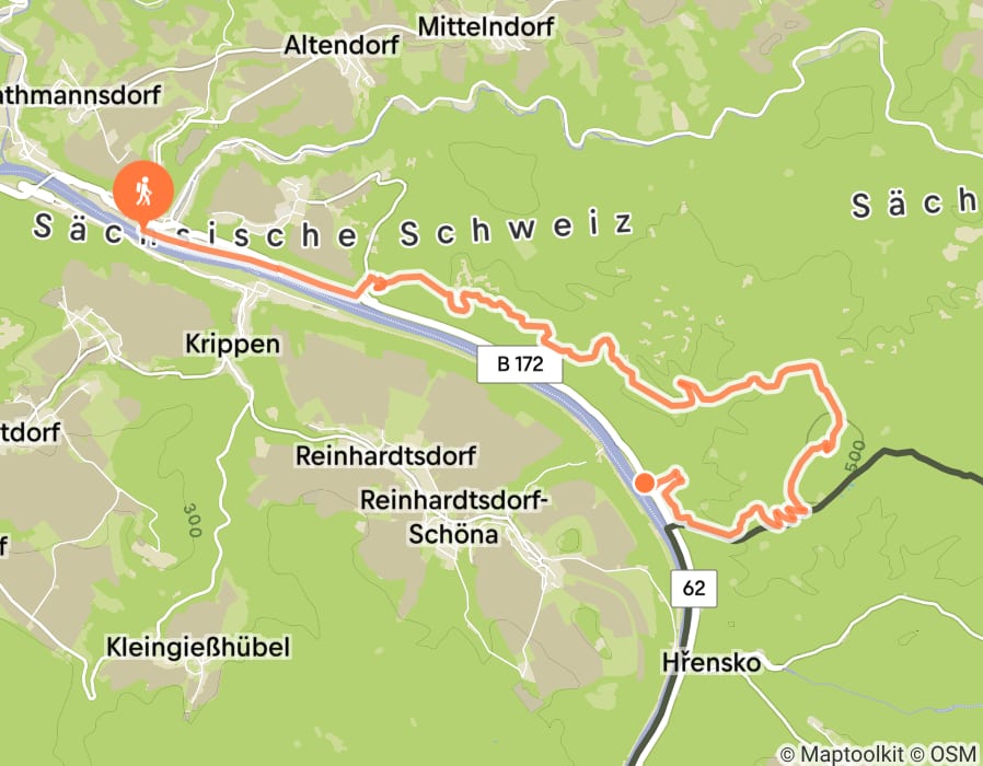 Karte der Tour