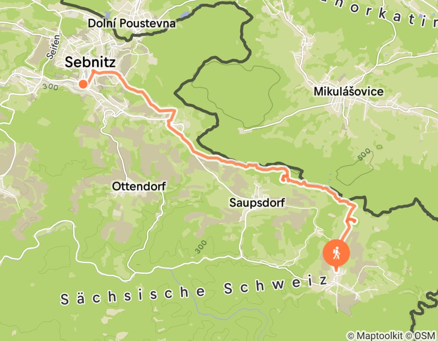 Karte der Tour