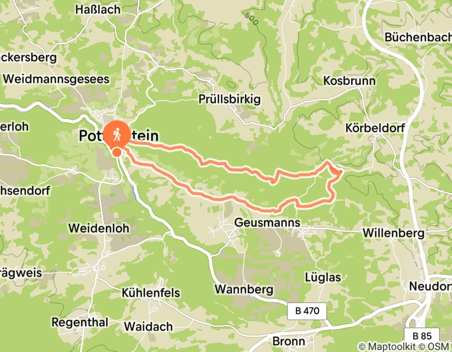 Karte der Tour