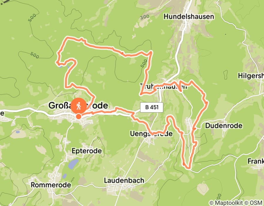 Karte der Tour