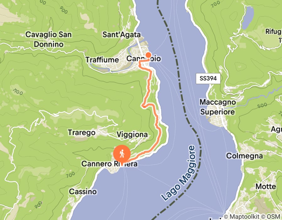Karte der Tour