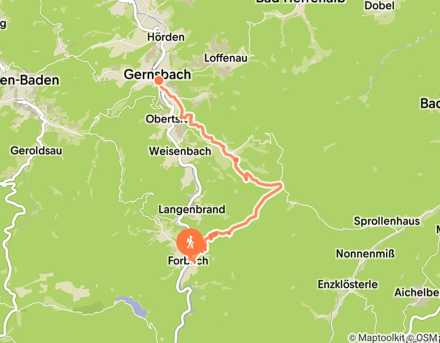 Karte der Tour