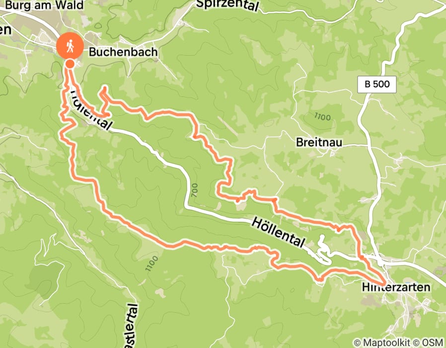 Karte der Tour
