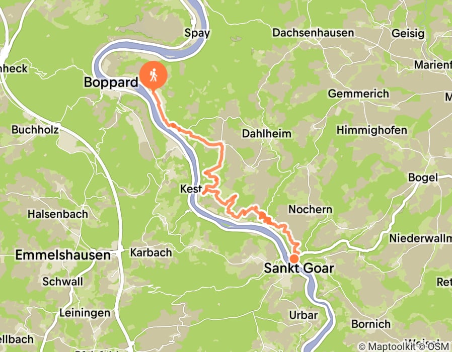 Karte der Tour