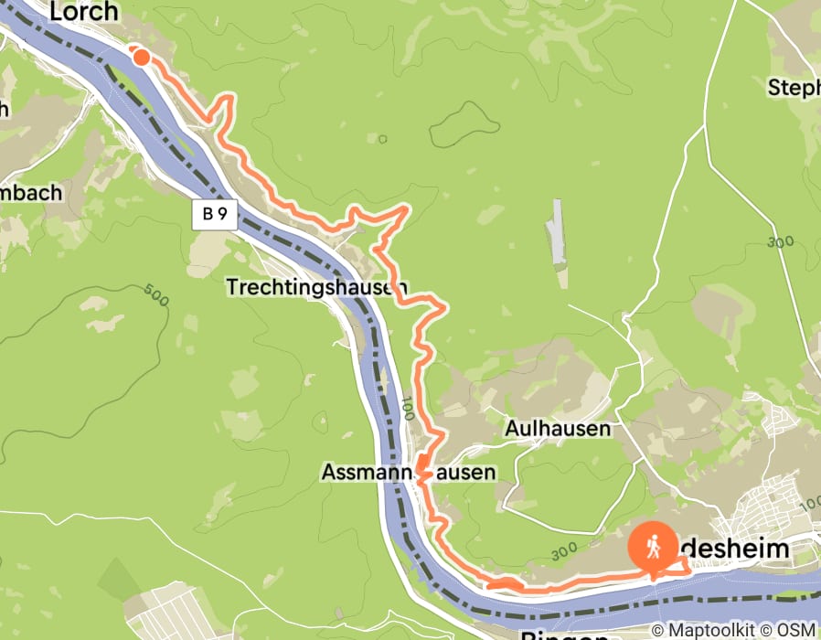 Karte der Tour