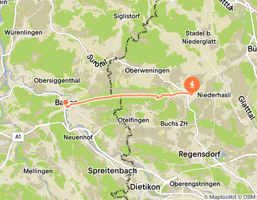 Karte der Tour