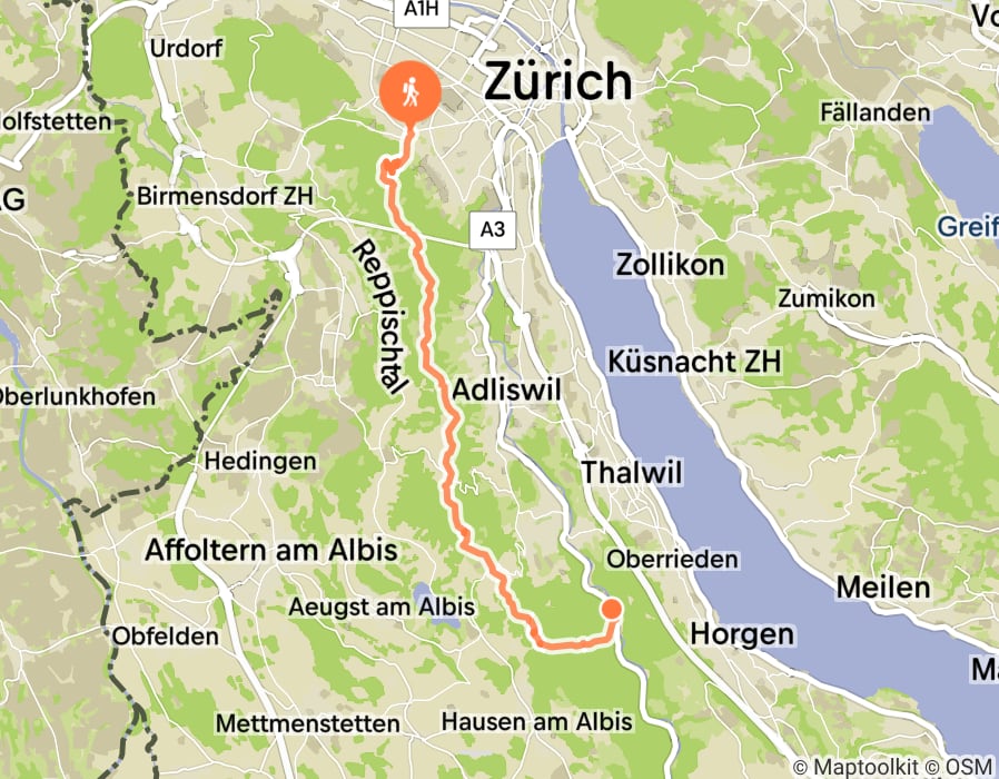 Karte der Tour