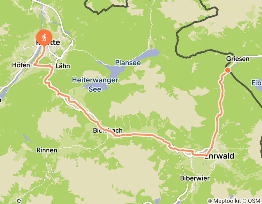 Karte der Tour