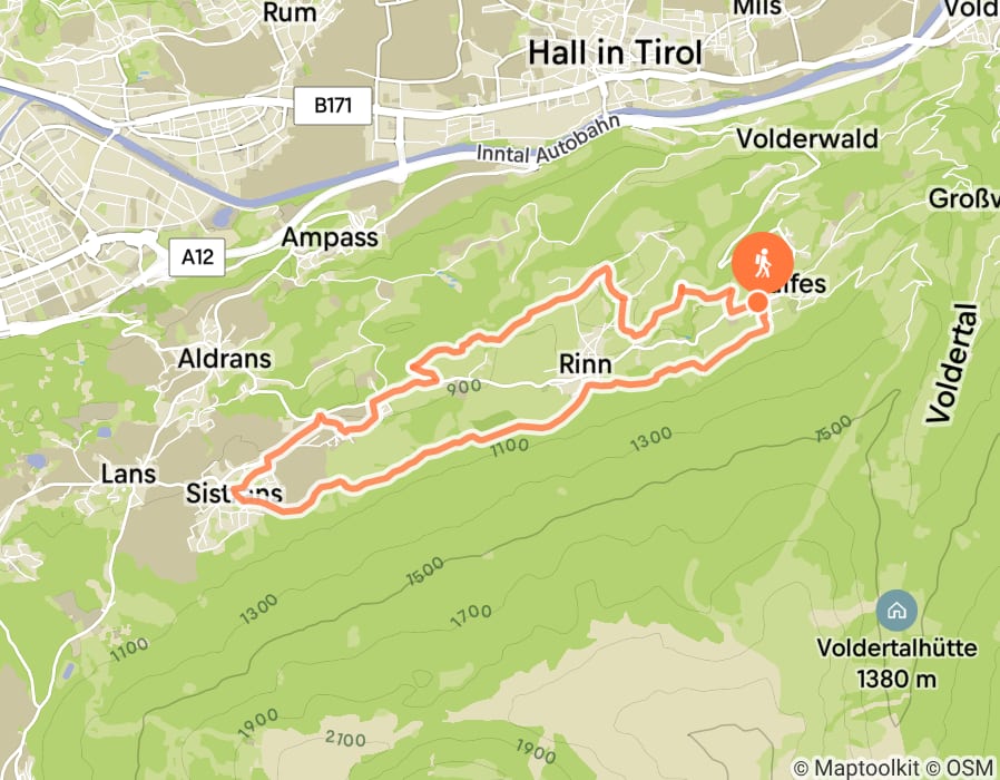 Karte der Tour