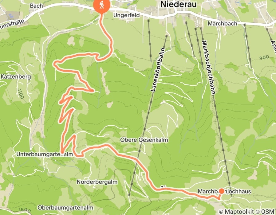 Karte der Tour