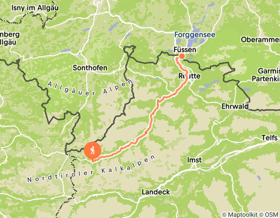 Karte der Tour