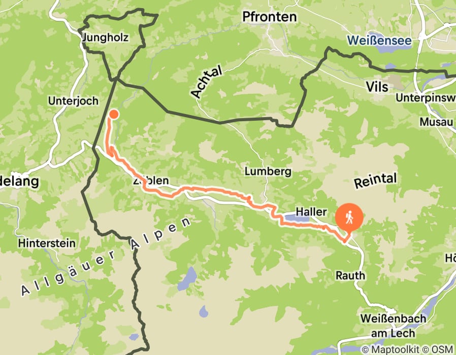 Karte der Tour