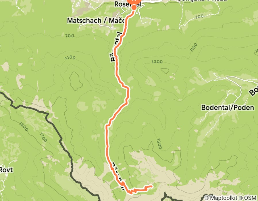 Karte der Tour