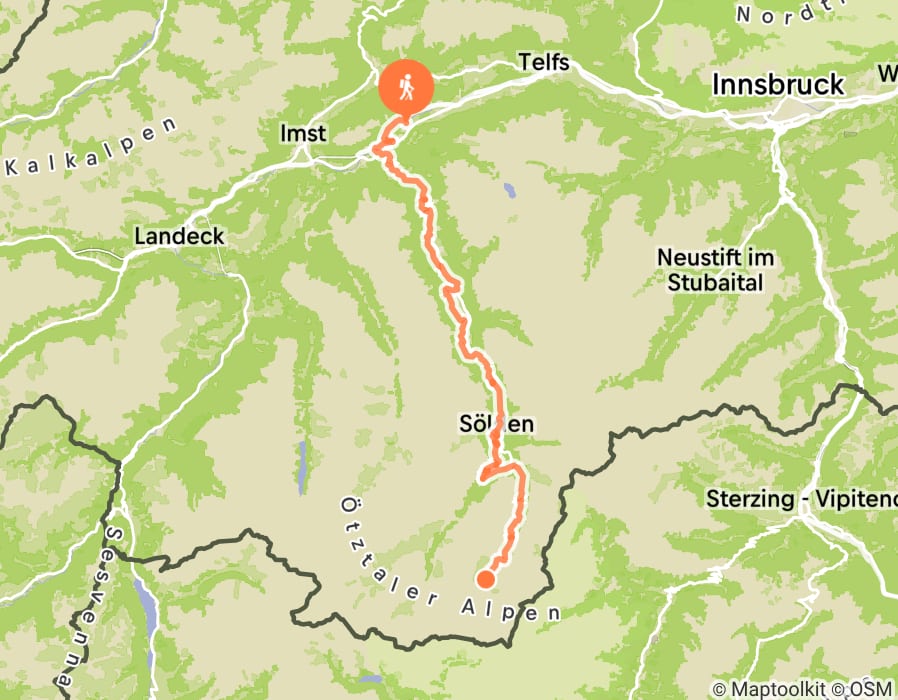 Karte der Tour
