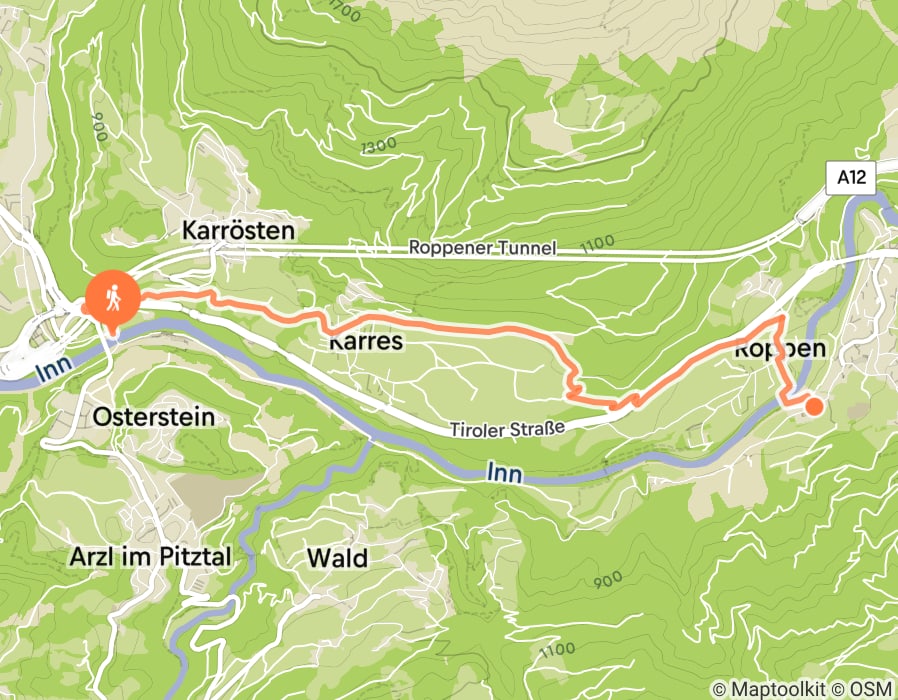 Karte der Tour