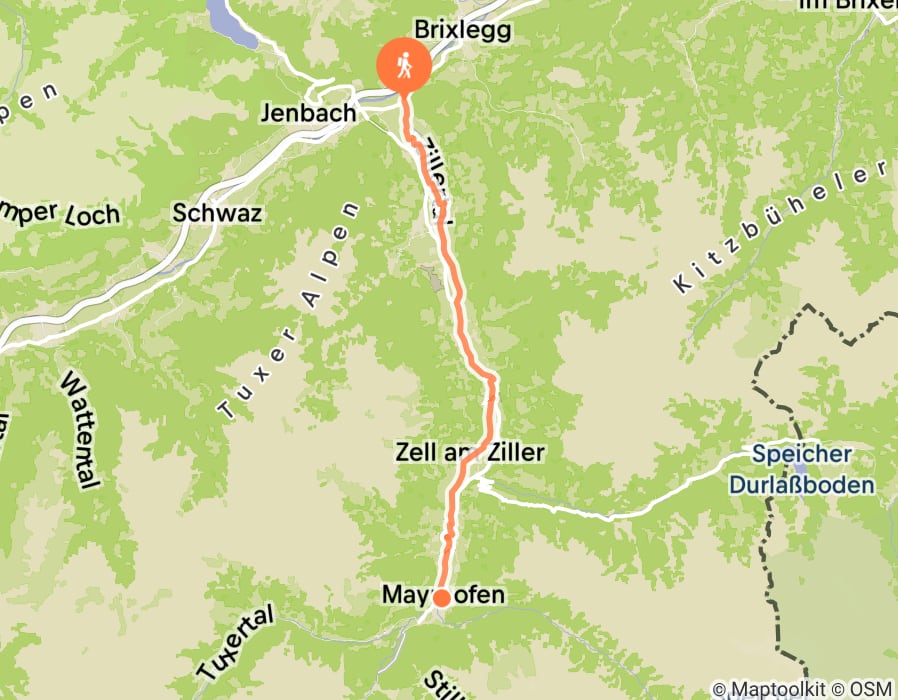 Karte der Tour