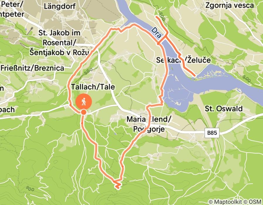 Karte der Tour
