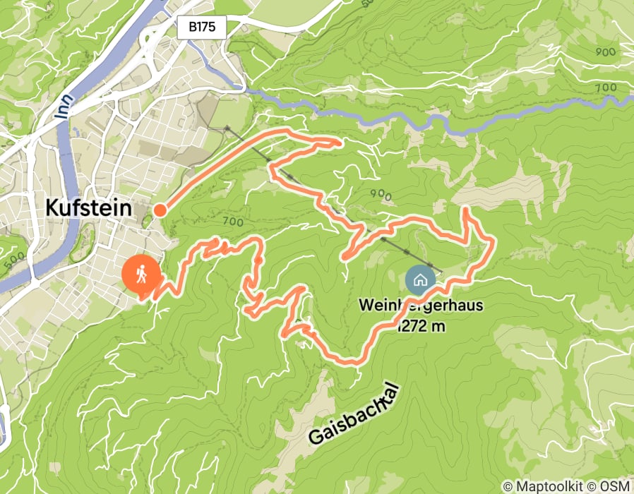 Karte der Tour