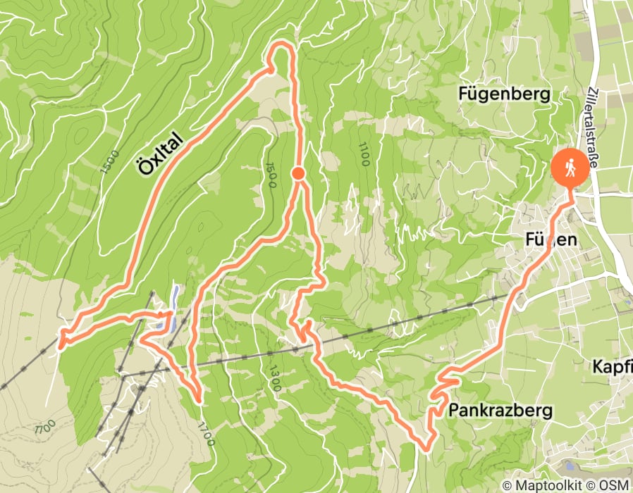 Karte der Tour