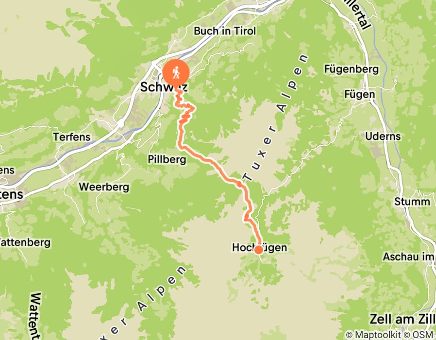 Karte der Tour