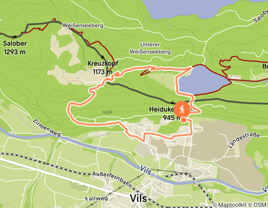 Karte der Tour