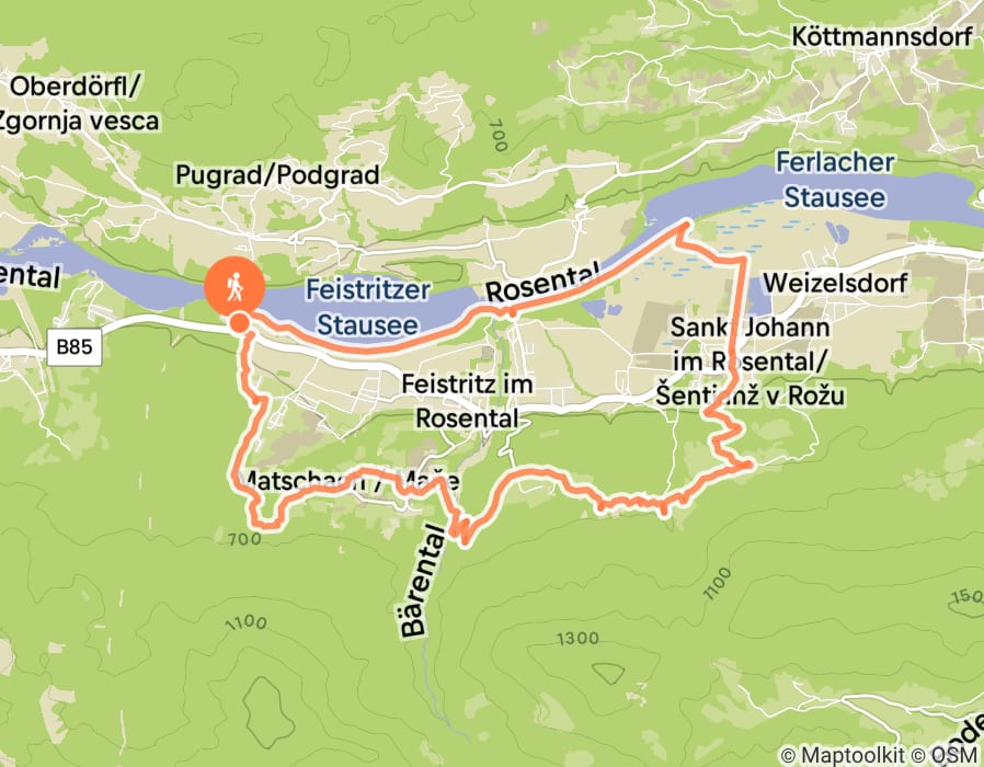 Karte der Tour