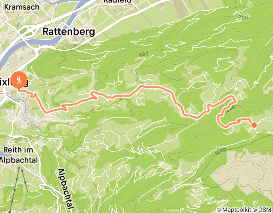 Karte der Tour