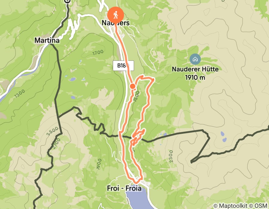 Karte der Tour