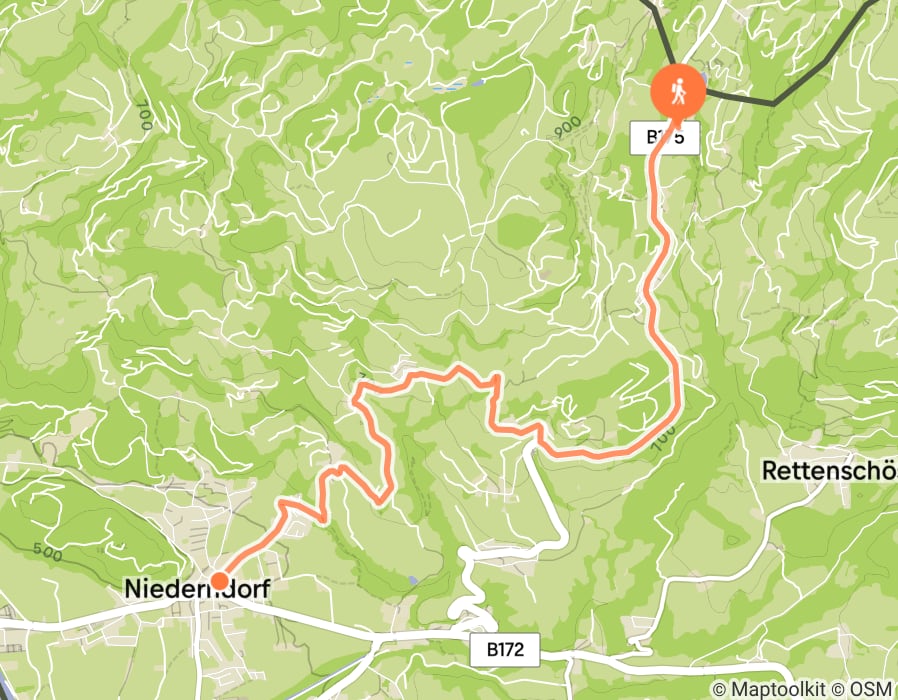 Karte der Tour