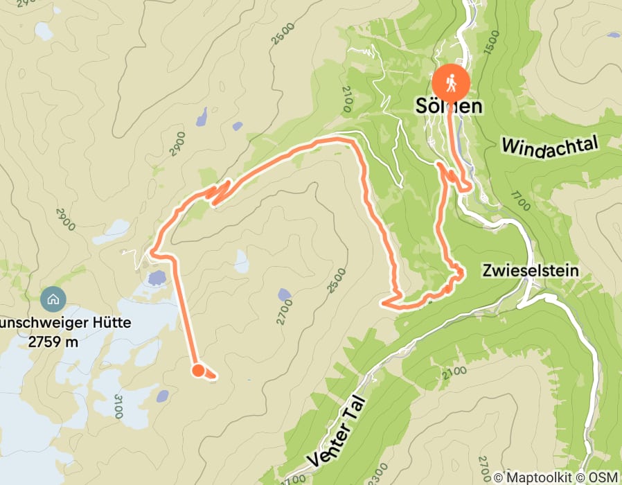 Karte der Tour