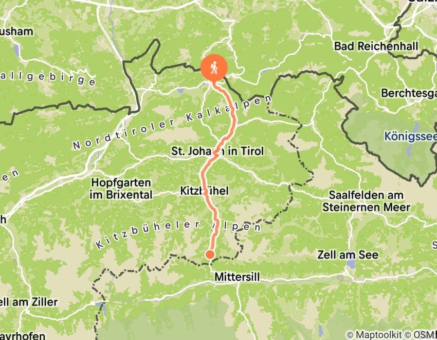Karte der Tour