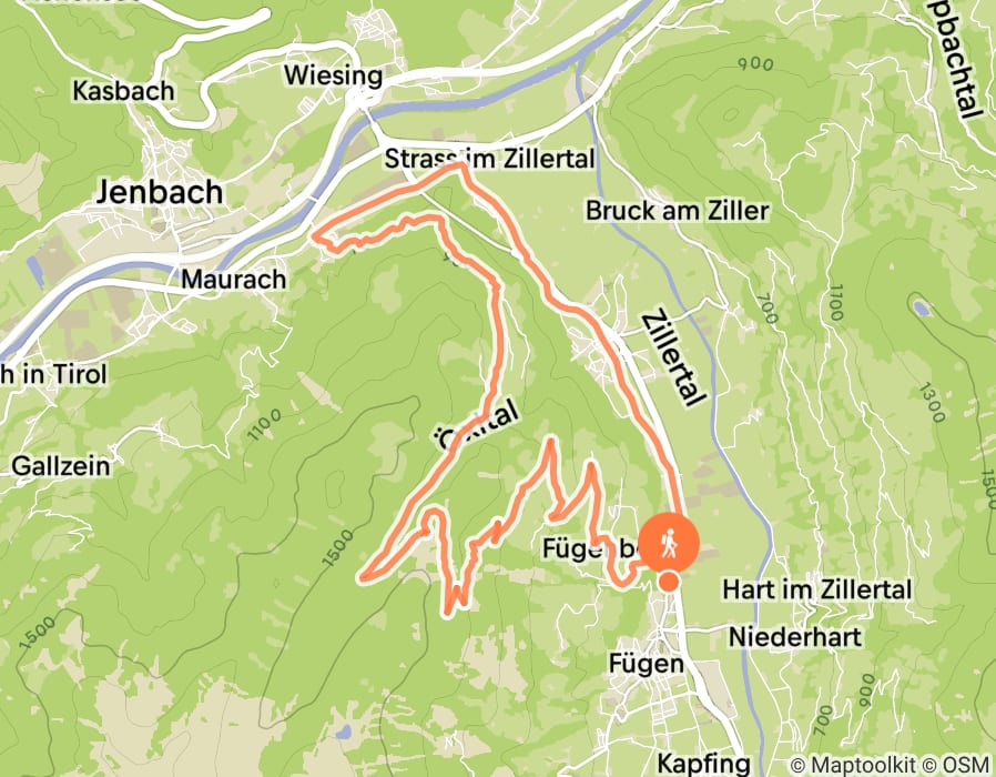Karte der Tour